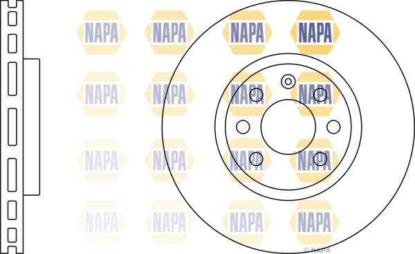 NAPA féktárcsa - NBD5053 - TothCarparts
