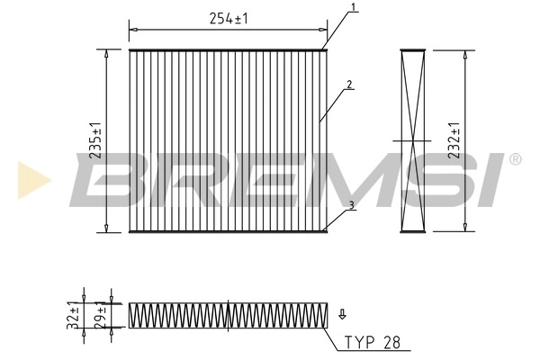 BREMSI szűrő, utastér levegő - FC0177A - TothCarparts