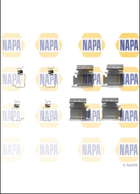 NAPA tartozékkészlet, tárcsafékbetét - NFK1375 - TothCarparts