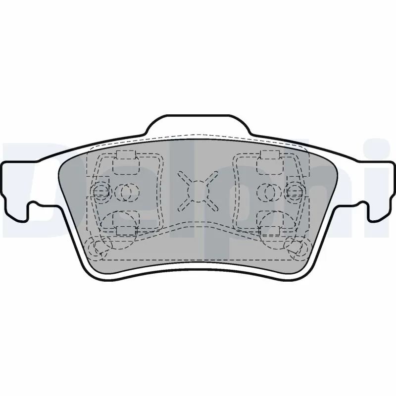 DELPHI fékbetétkészlet, tárcsafék - LP1701-18B1 - TothCarparts