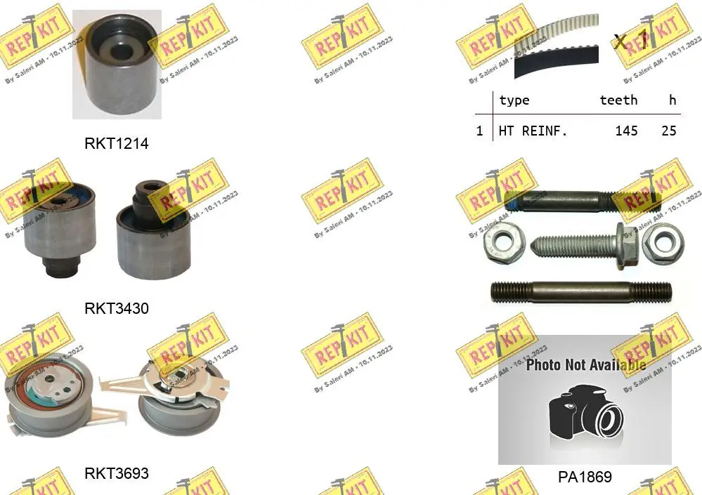 REPKIT Vízpumpa + fogasszíj készlet - RKTK1166PA3 - TothCarparts