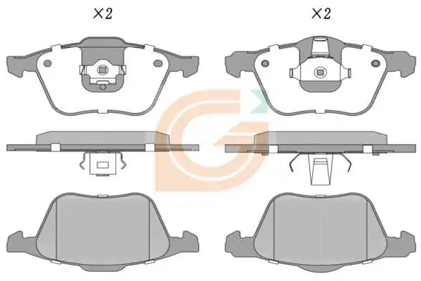 GAMA-SA fékbetétkészlet, tárcsafék - GA10767 - TothCarparts