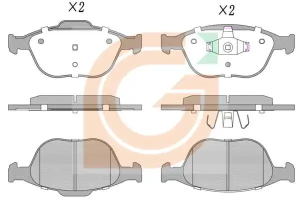 GAMA-SA fékbetétkészlet, tárcsafék - GA11930 - TothCarparts