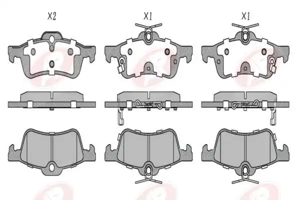 AP-SA fékbetétkészlet, tárcsafék - 5AP1458 - TothCarparts