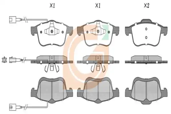 GAMA-SA fékbetétkészlet, tárcsafék - GA11174 - TothCarparts
