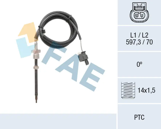 FAE Érzékelő, kipufogógáz-hőmérséklet - 68018 - TothCarparts