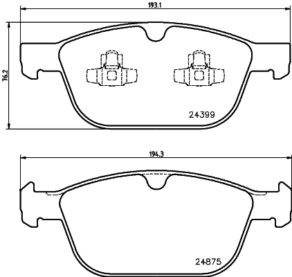 DON fékbetétkészlet, tárcsafék - PCP2232 - TothCarparts