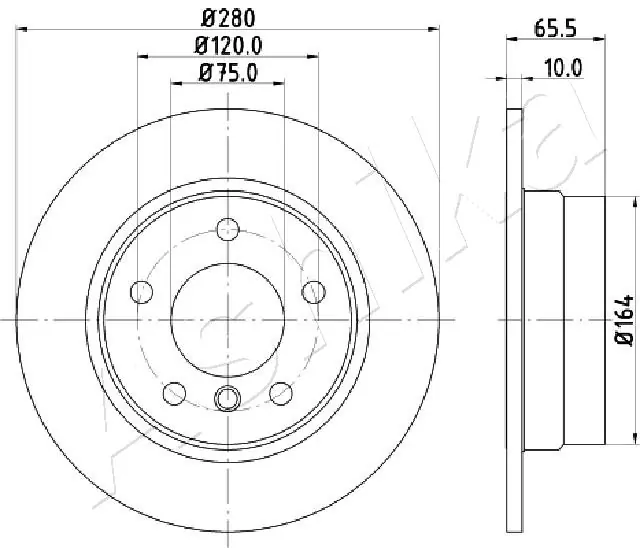 4X4 ESTANFI féktárcsa - EST-61-00-0100 - TothCarparts