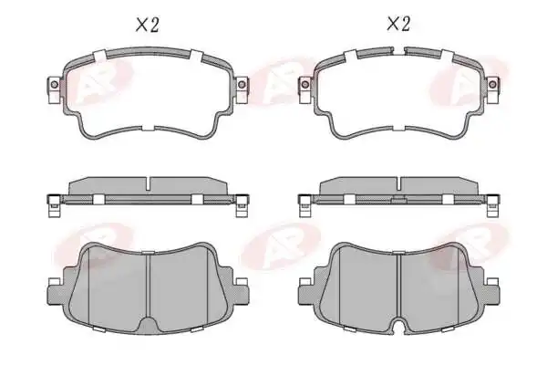 AP-SA fékbetétkészlet, tárcsafék - 5AP5200 - TothCarparts