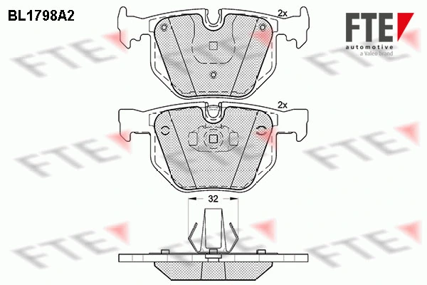 FTE fékbetétkészlet, tárcsafék - 9010370 - TothCarparts
