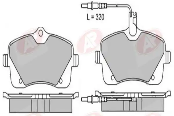 AP-SA fékbetétkészlet, tárcsafék - 5AP1601 - TothCarparts