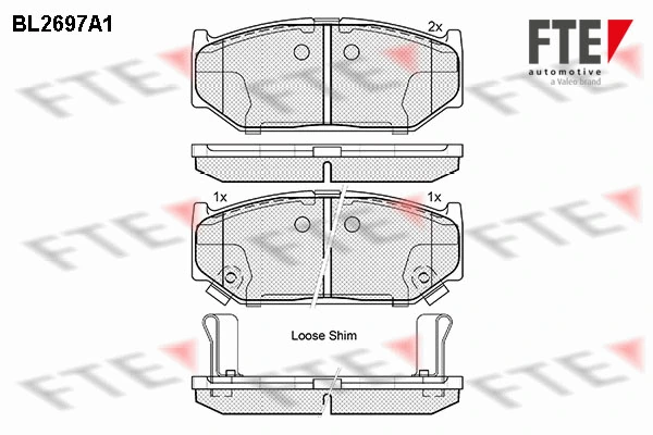 FTE fékbetétkészlet, tárcsafék - 9010925 - TothCarparts
