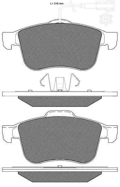 BSF fékbetétkészlet, tárcsafék - 20317 - TothCarparts