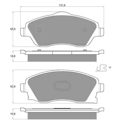 PROCODIS FRANCE fékbetétkészlet, tárcsafék - PF1299 - TothCarparts