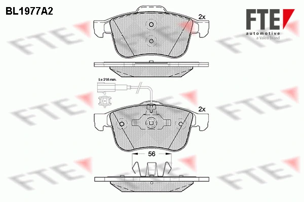 FTE fékbetétkészlet, tárcsafék - 9010567 - TothCarparts