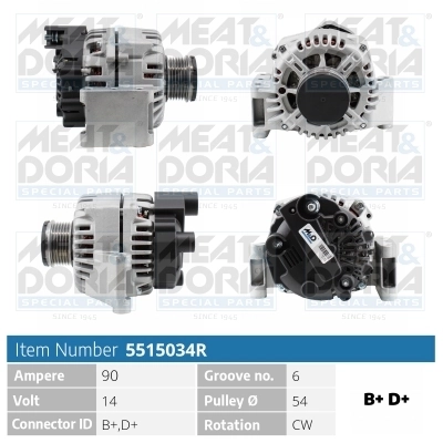 MEAT & DORIA generátor - 5515034R - TothCarparts