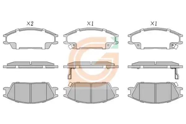 GAMA-SA fékbetétkészlet, tárcsafék - GA11100 - TothCarparts