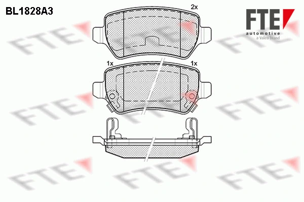 FTE fékbetétkészlet, tárcsafék - 9010405 - TothCarparts