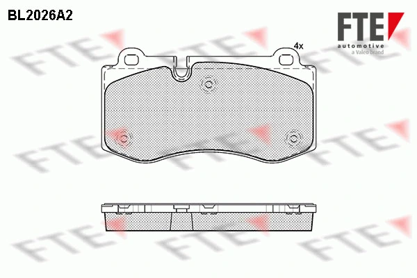 FTE fékbetétkészlet, tárcsafék - 9010614 - TothCarparts