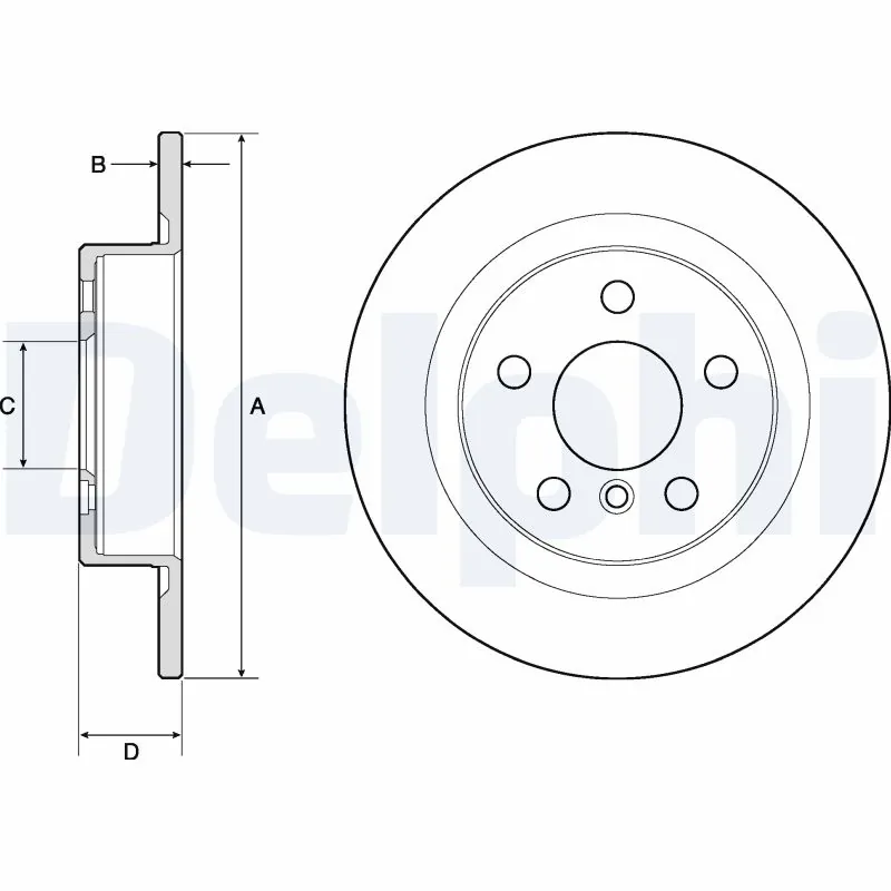 DELPHI féktárcsa - BG4812C-18B1 - TothCarparts