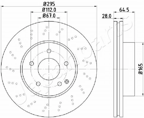 PEMEBLA féktárcsa - JAPDI-0519 - TothCarparts