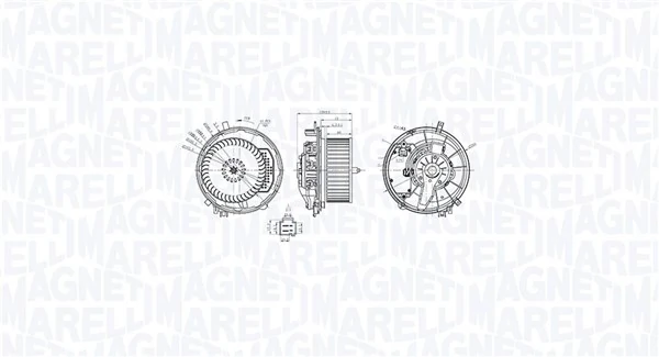 MAGNETI MARELLI Utastér-ventilátor - 069412769010 - TothCarparts