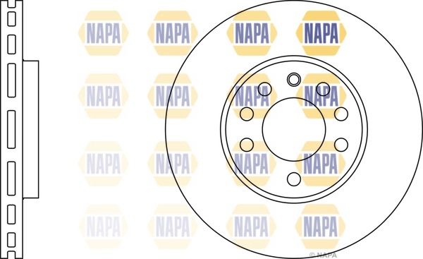 NAPA féktárcsa - NBD5243 - TothCarparts