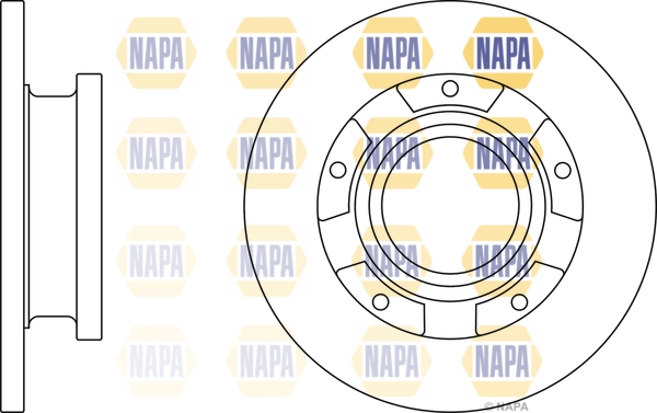 NAPA féktárcsa - NBD5645 - TothCarparts