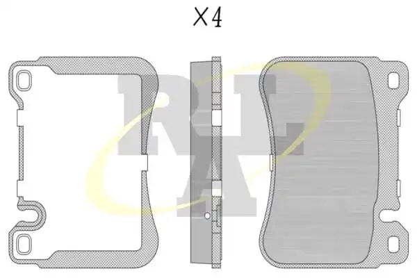 RAL-SA fékbetétkészlet, tárcsafék - RF1276 - TothCarparts