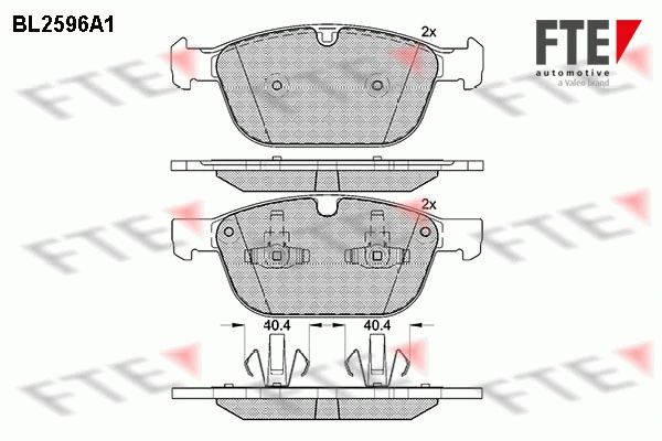 FTE fékbetétkészlet, tárcsafék - 9010847 - TothCarparts