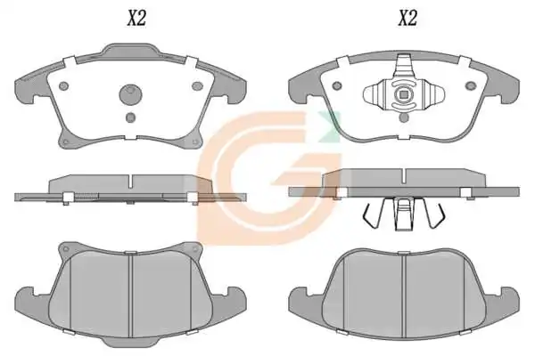 GAMA-SA fékbetétkészlet, tárcsafék - GA10478 - TothCarparts