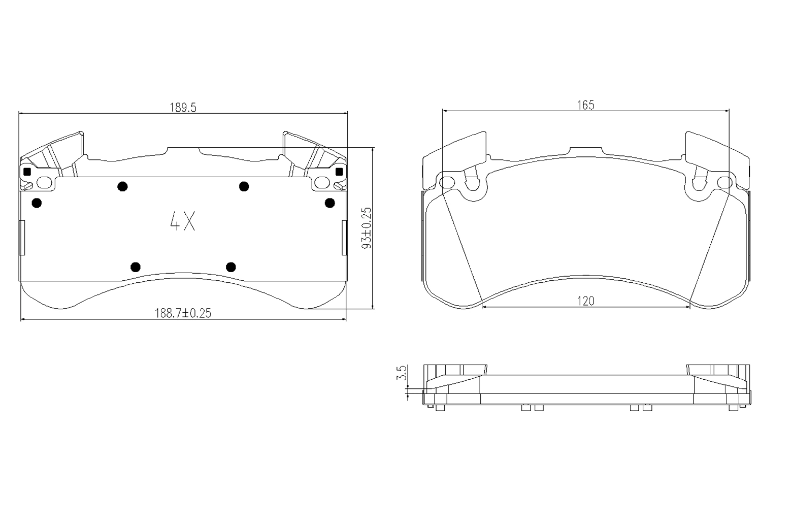 BOGAP fékbetétkészlet, tárcsafék - A8210292 - TothCarparts