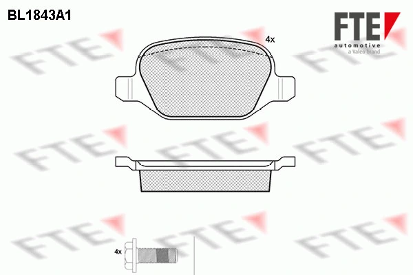 FTE fékbetétkészlet, tárcsafék - 9010421 - TothCarparts