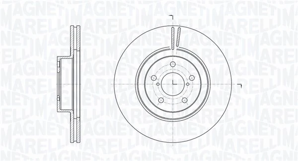 MAGNETI MARELLI féktárcsa - 361302040743 - TothCarparts