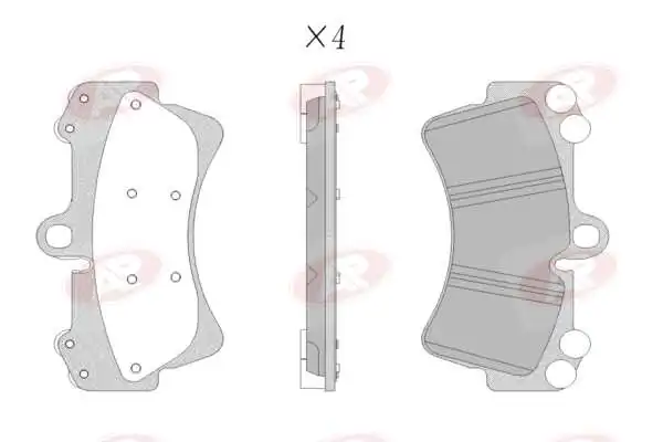 AP-SA fékbetétkészlet, tárcsafék - 5AP1257 - TothCarparts