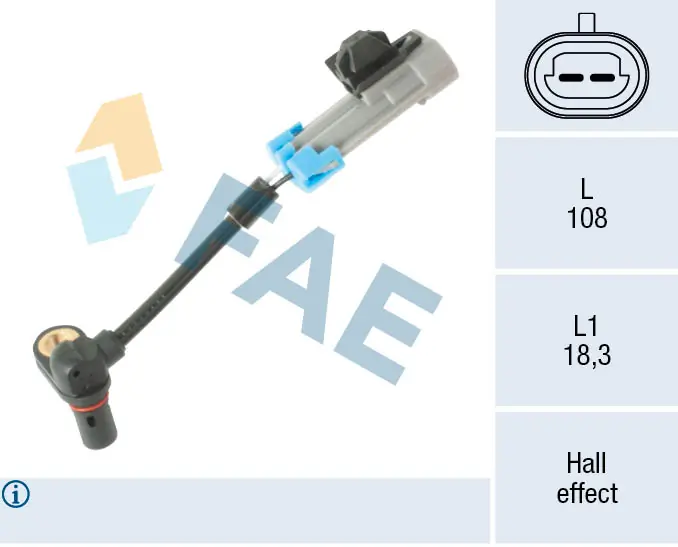 FAE érzékelő, kerékfordulatszám - 78663 - TothCarparts