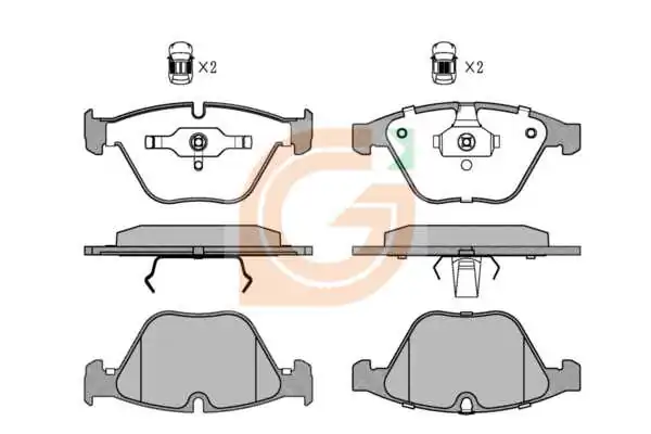 GAMA-SA fékbetétkészlet, tárcsafék - GA10908 - TothCarparts