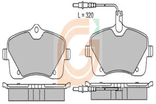 GAMA-SA fékbetétkészlet, tárcsafék - GA11223 - TothCarparts