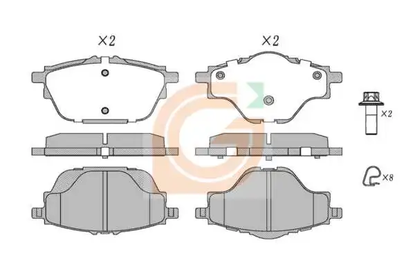 GAMA-SA fékbetétkészlet, tárcsafék - GA20173 - TothCarparts