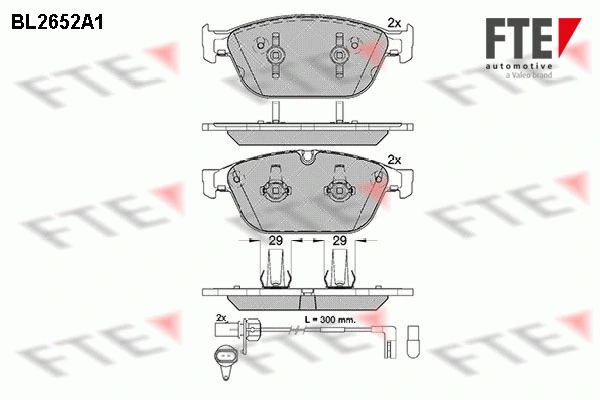 FTE fékbetétkészlet, tárcsafék - 9010891 - TothCarparts