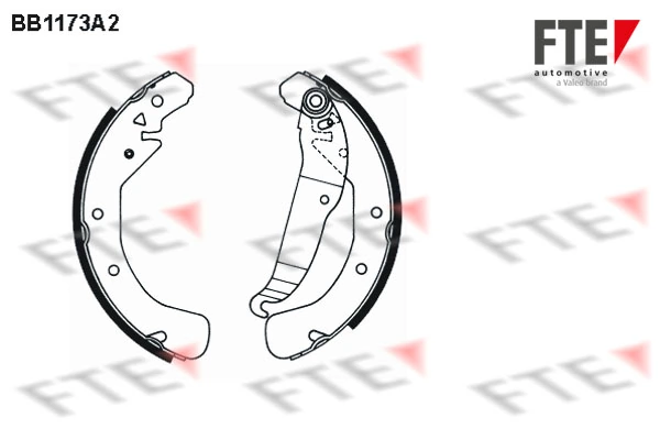 FTE fékpofakészlet - 9100038 - TothCarparts