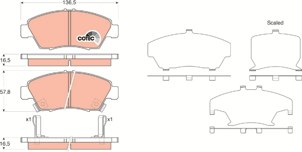 GIRLING fékbetétkészlet, tárcsafék - 6133759-1 - TothCarparts