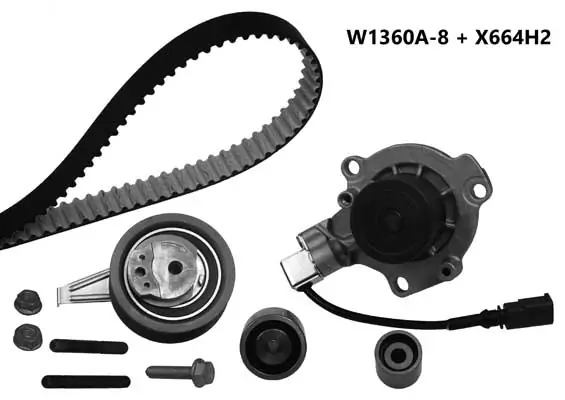 MGA Vízpumpa + fogasszíj készlet - 1360K3 - TothCarparts