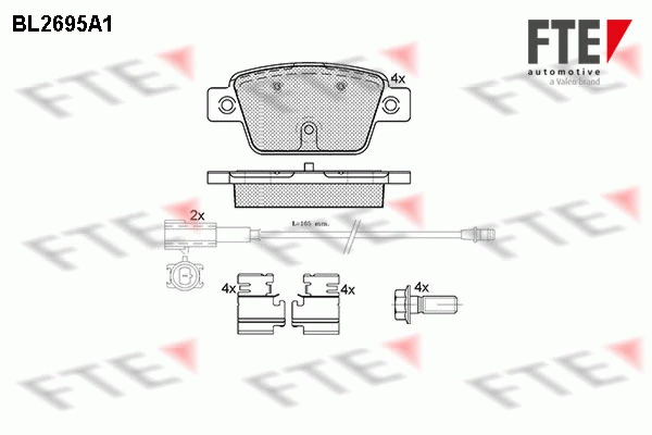 FTE fékbetétkészlet, tárcsafék - 9010924 - TothCarparts
