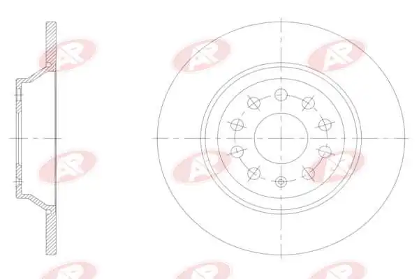 AP-SA féktárcsa - A1055P - TothCarparts