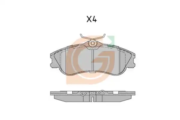 GAMA-SA fékbetétkészlet, tárcsafék - GA10807 - TothCarparts