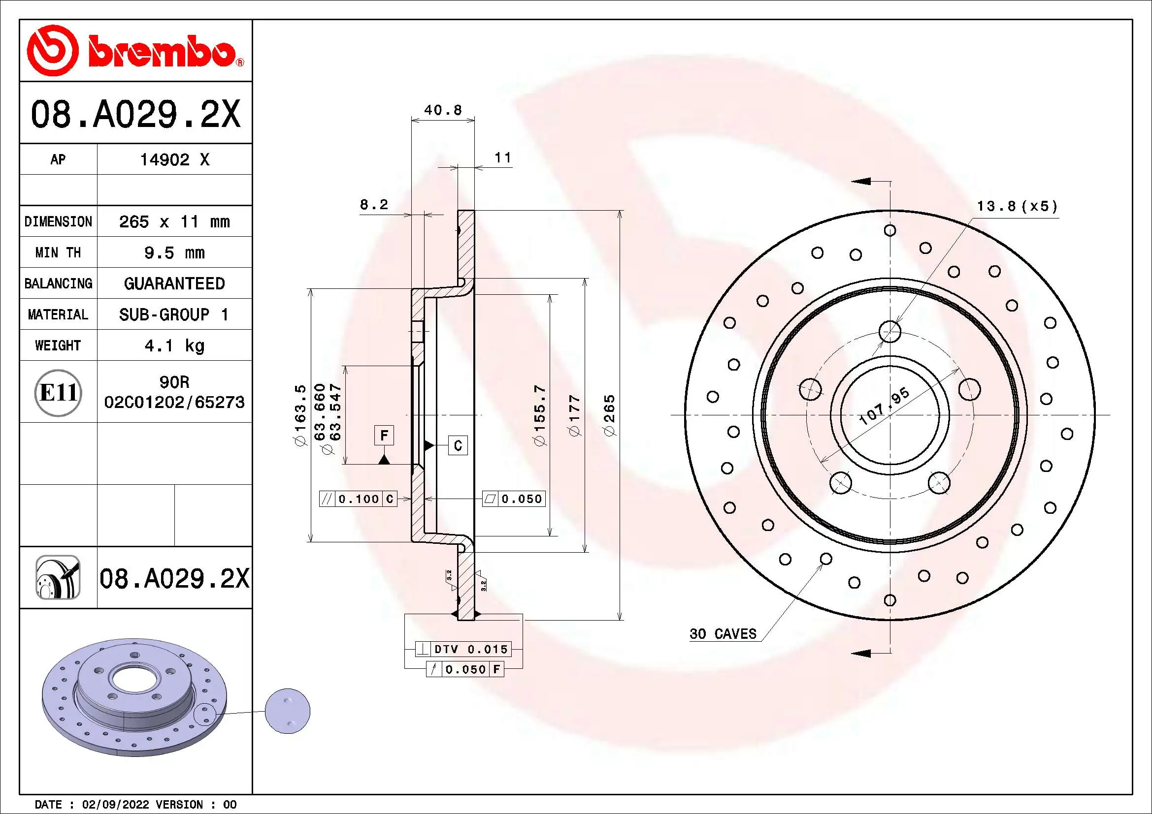 AP féktárcsa - 14902 X - TothCarparts