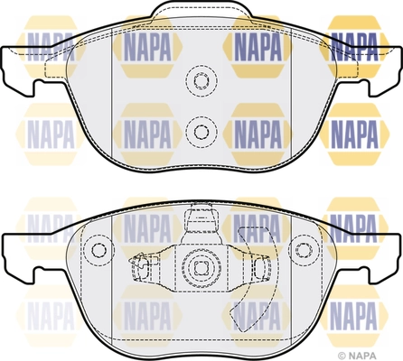 NAPA fékbetétkészlet, tárcsafék - NBP1443 - TothCarparts