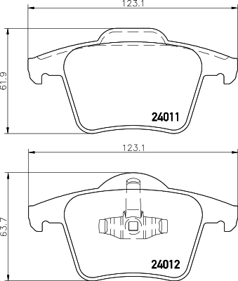 DON fékbetétkészlet, tárcsafék - PCP2233 - TothCarparts
