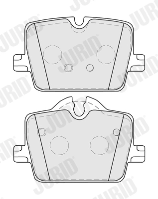 JURID fékbetétkészlet, tárcsafék - 574080J - TothCarparts